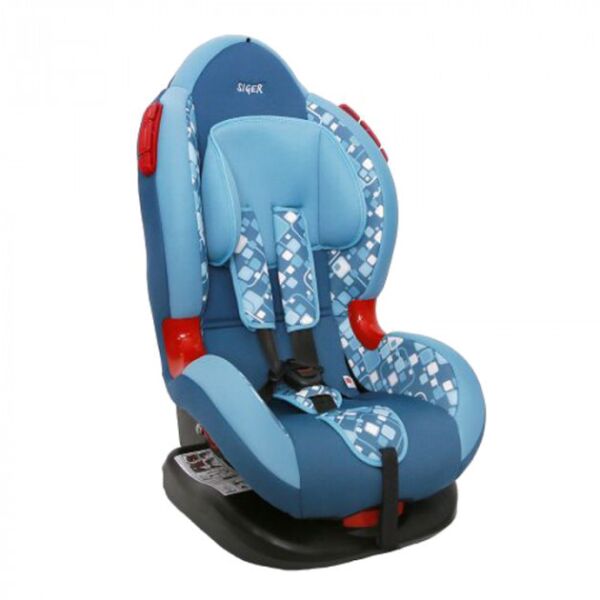 

Автокресло детское Siger Art Кокон Геометрия голубой 1-7 лет