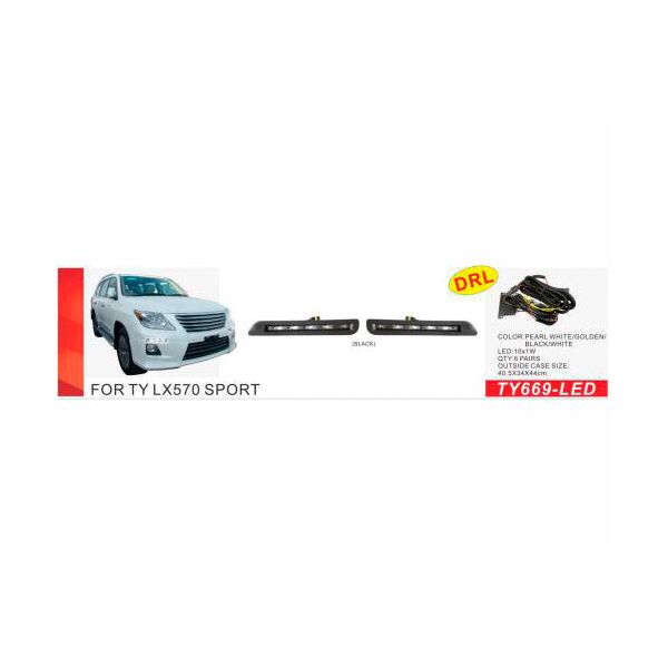 

Противотуманные фары Toyota LX570 Sport DLAA TY-669- LED DRL с проводкой