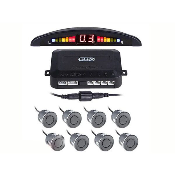 

Парктроник Pulso LP-10180LED/8 датчиков D=22mm/коннектор/grey