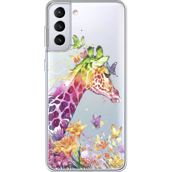 

Силиконовый чехол BoxFace Samsung G996 Galaxy S21 Plus Colorful Giraffe (41718-cc14)