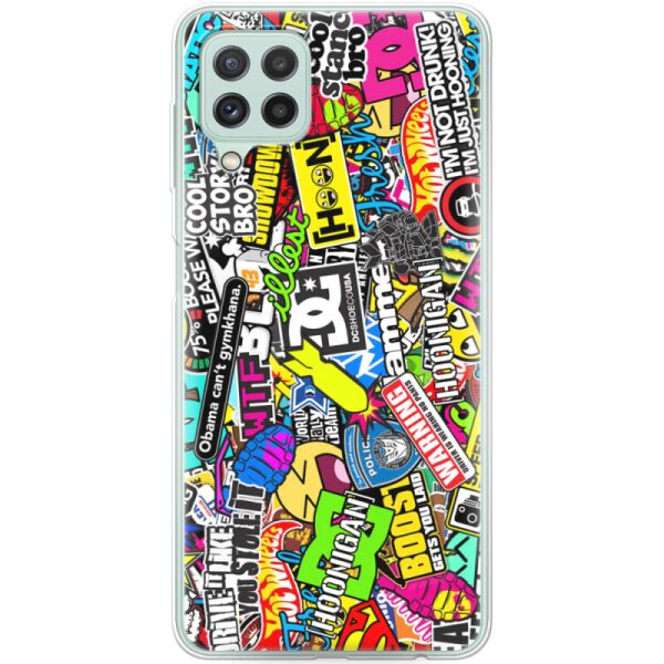 

Силиконовый чехол BoxFace Samsung A225 Galaxy A22 Multicolored Inscriptions (42748-up880)