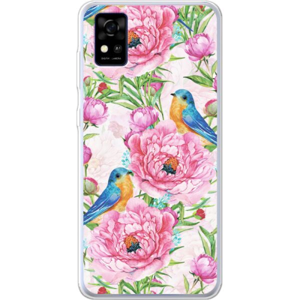 

Силиконовый чехол BoxFace ZTE A31 Birds and Flowers (43293-up2376)