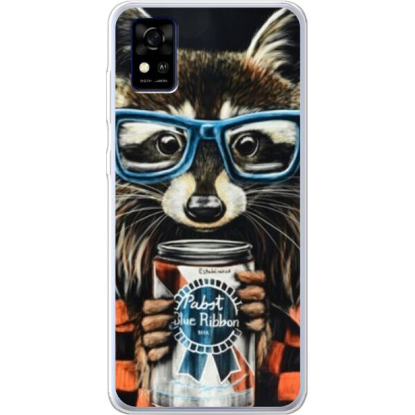 

Силиконовый чехол BoxFace ZTE A31 Енот с банкой (43293-up1333)