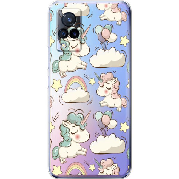 

Силиконовый чехол BoxFace Vivo V21 Unicorns (43146-cc2)
