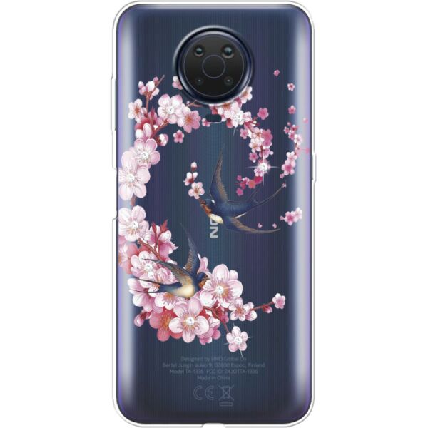 

Силиконовый чехол BoxFace Nokia G10 Swallows and Bloom (42373-rs4)