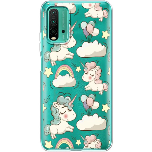 

Силиконовый чехол BoxFace Xiaomi Redmi 9T Unicorns (41685-cc2)
