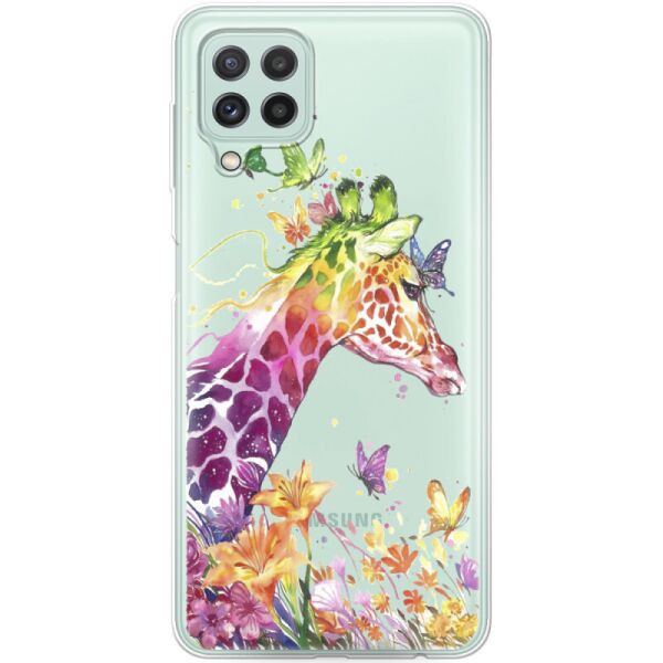 

Силиконовый чехол BoxFace Samsung A225 Galaxy A22 Colorful Giraffe (42748-cc14)