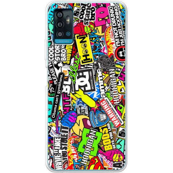

Силиконовый чехол BoxFace ZTE A71 Multicolored Inscriptions (43299-up880)