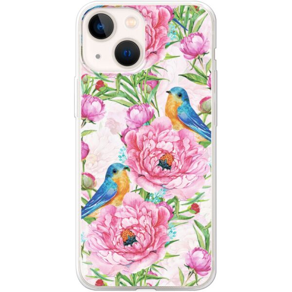 

Силиконовый чехол BoxFace Apple iPhone 13 Birds and Flowers (43370-up2376)