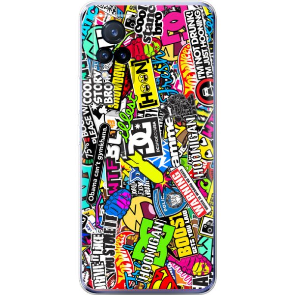

Силиконовый чехол BoxFace Vivo V21 Multicolored Inscriptions (43146-up880)