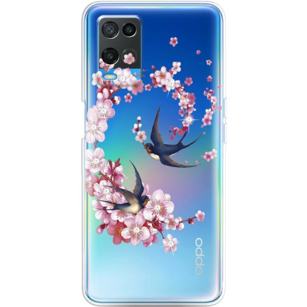 

Силиконовый чехол BoxFace OPPO A54 Swallows and Bloom (42795-rs4)