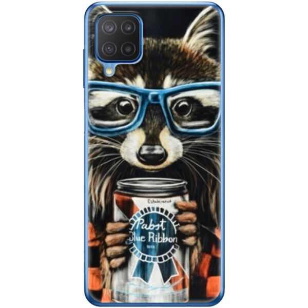 

Силиконовый чехол BoxFace Samsung M127 Galaxy M12 Енот с банкой (42464-up1333)