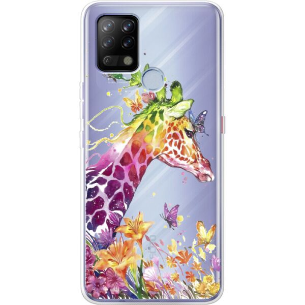 

Силиконовый чехол BoxFace Tecno POVA Colorful Giraffe (43287-cc14)