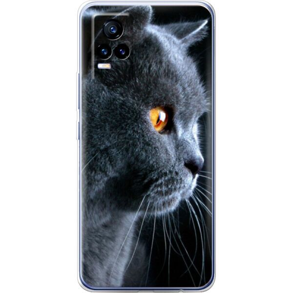 

Силиконовый чехол BoxFace Vivo V21E English cat (43147-up1346)