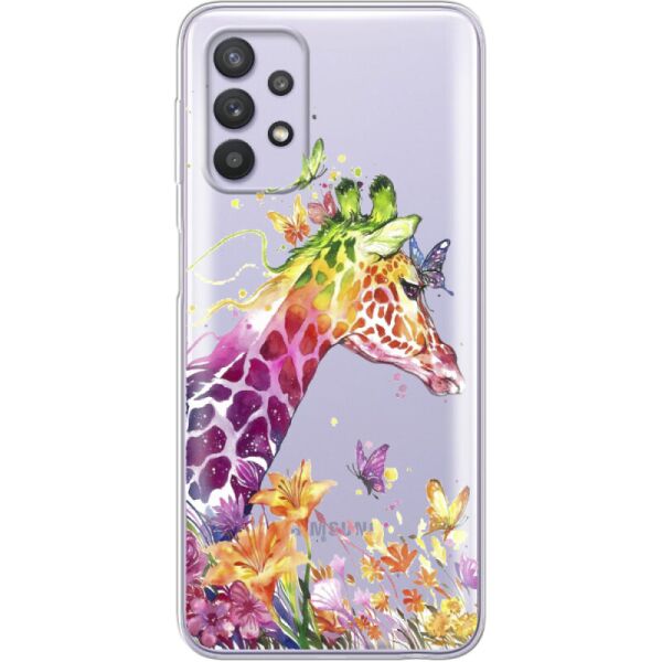 

Силиконовый чехол BoxFace Samsung A725 Galaxy A72 Colorful Giraffe (42070-cc14)