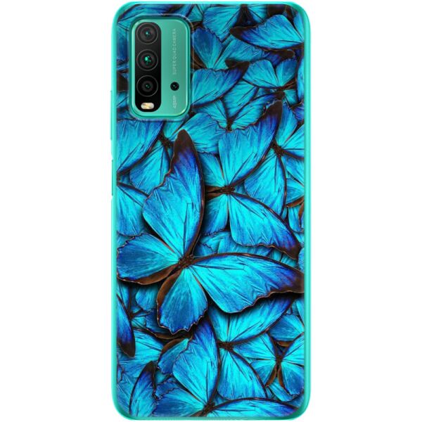 

Силиконовый чехол BoxFace Xiaomi Redmi 9T лазурные бабочки (41685-up1550)