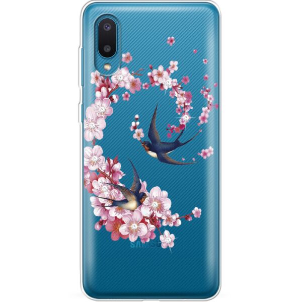 

Силиконовый чехол BoxFace Samsung A022 Galaxy A02 Swallows and Bloom (42004-rs4)