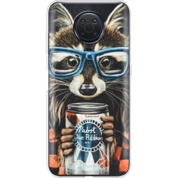 

Силиконовый чехол BoxFace Nokia G10 Енот с банкой (42373-up1333)