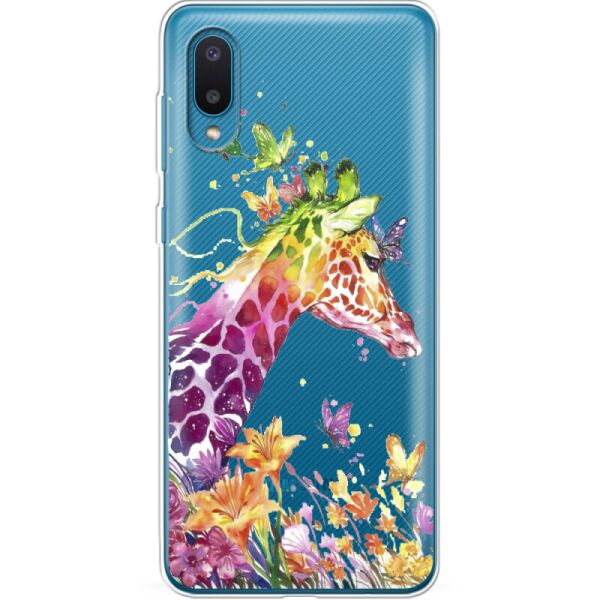 

Силиконовый чехол BoxFace Samsung A022 Galaxy A02 Colorful Giraffe (42004-cc14)
