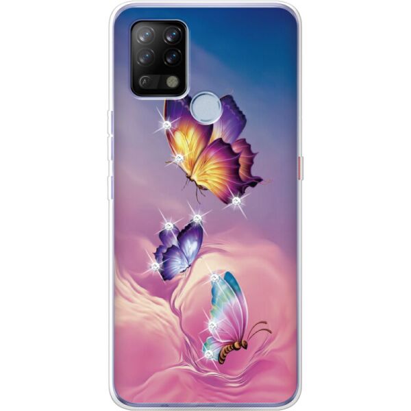 

Силиконовый чехол BoxFace Tecno POVA Butterflies (43287-rs19)