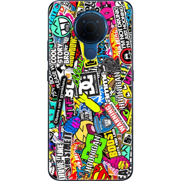 

Силиконовый чехол BoxFace Nokia 5.4 Multicolored Inscriptions (41996-up880)