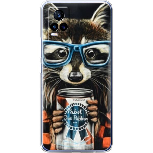 

Силиконовый чехол BoxFace Vivo V21E Енот с банкой (43147-up1333)