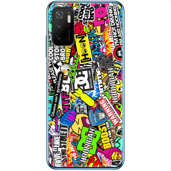 

Силиконовый чехол BoxFace Xiaomi Poco M3 Pro Multicolored Inscriptions (42474-up880)