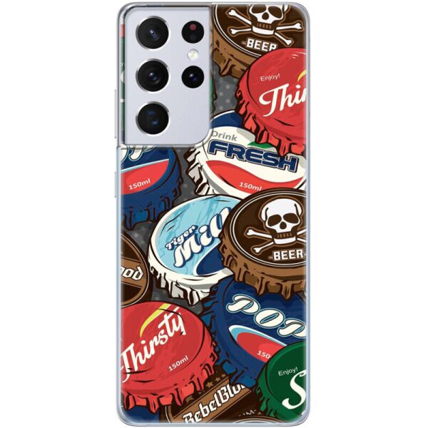 

Силиконовый чехол BoxFace Samsung G998 Galaxy S21 Ultra Drink Lids (41719-up2261)