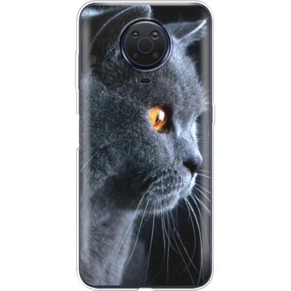 

Силиконовый чехол BoxFace Nokia G10 English cat (42373-up1346)