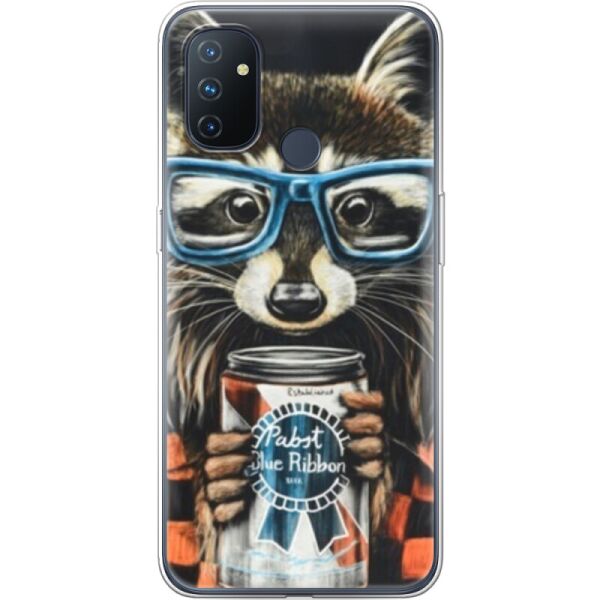 

Силиконовый чехол BoxFace OnePlus Nord N100 Енот с банкой (42753-up1333)