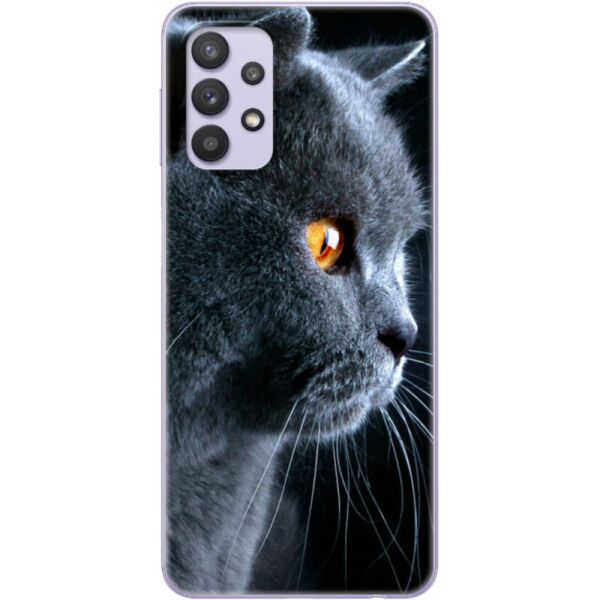 

Силиконовый чехол BoxFace Samsung A325 Galaxy A32 English cat (42084-up1346)