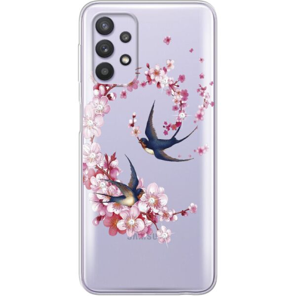 

Силиконовый чехол BoxFace Samsung A525 Galaxy A52 Swallows and Bloom (42075-rs4)