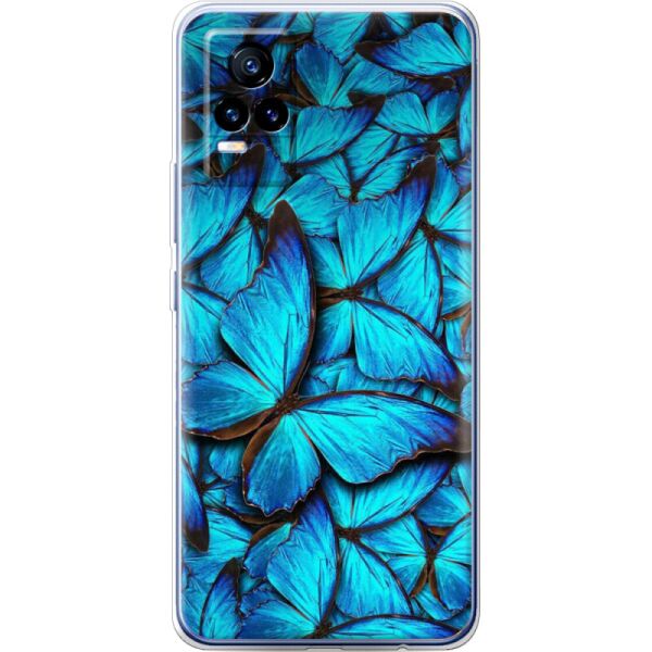 

Силиконовый чехол BoxFace Vivo V21E лазурные бабочки (43147-up1550)