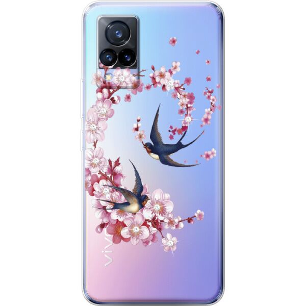 

Силиконовый чехол BoxFace Vivo V21 Swallows and Bloom (43146-rs4)