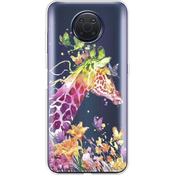 

Силиконовый чехол BoxFace Nokia G20 Colorful Giraffe (42626-cc14)