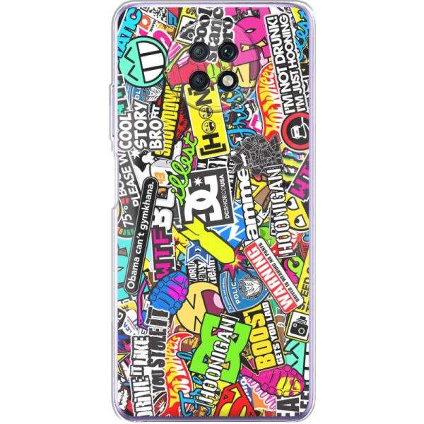 

Силиконовый чехол BoxFace Xiaomi Redmi Note 9T Multicolored Inscriptions (42123-up880)