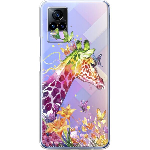 

Силиконовый чехол BoxFace Vivo V21E Colorful Giraffe (43147-cc14)