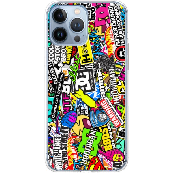 

Силиконовый чехол BoxFace Apple iPhone 13 Pro Multicolored Inscriptions (43365-up880)