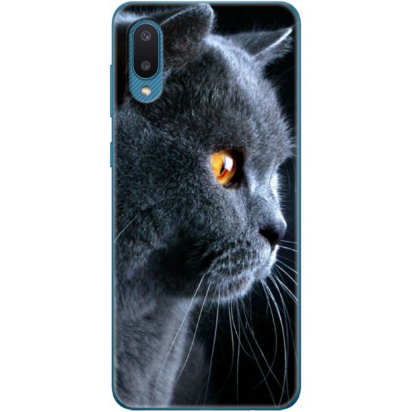 

Силиконовый чехол BoxFace Samsung A022 Galaxy A02 English cat (42004-up1346)