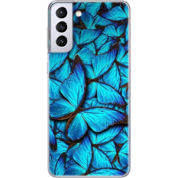 

Силиконовый чехол BoxFace Samsung G996 Galaxy S21 Plus лазурные бабочки (41718-up1550)