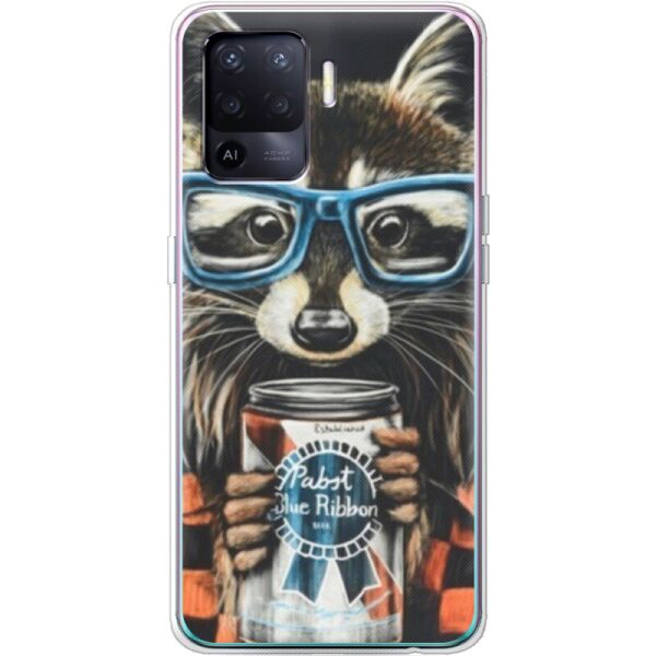 

Силиконовый чехол BoxFace OPPO Reno5 Lite Енот с банкой (43335-up1333)