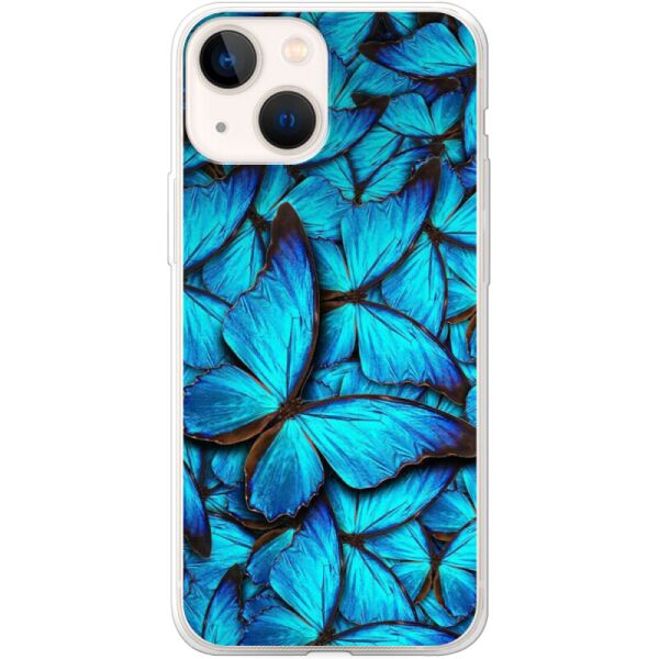 

Силиконовый чехол BoxFace Apple iPhone 13 лазурные бабочки (43370-up1550)