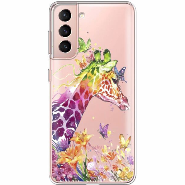 

Силиконовый чехол BoxFace Samsung G991 Galaxy S21 Colorful Giraffe (41709-cc14)