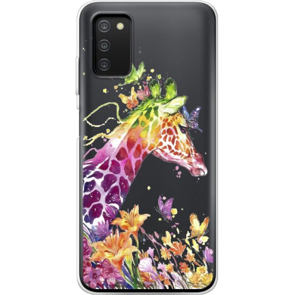 

Силиконовый чехол BoxFace Samsung Galaxy A03s Colorful Giraffe (43255-cc14)
