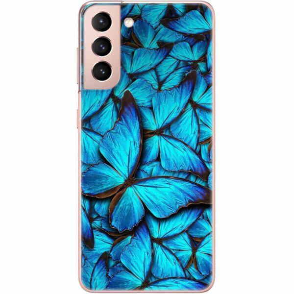 

Силиконовый чехол BoxFace Samsung G991 Galaxy S21 лазурные бабочки (41709-up1550)