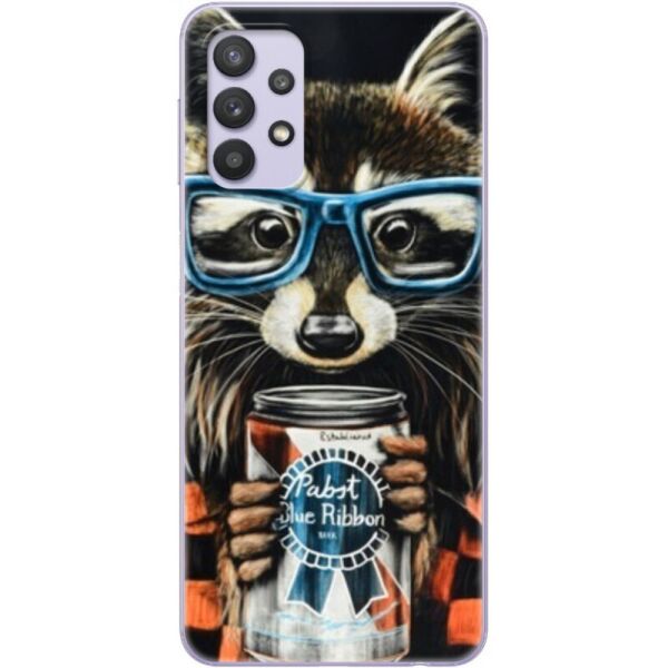 

Силиконовый чехол BoxFace Samsung A325 Galaxy A32 Енот с банкой (42084-up1333)