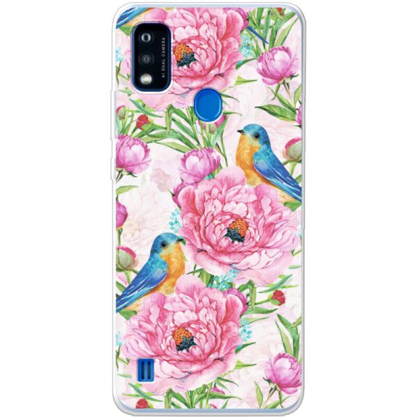 

Силиконовый чехол BoxFace ZTE A51 Birds and Flowers (43298-up2376)