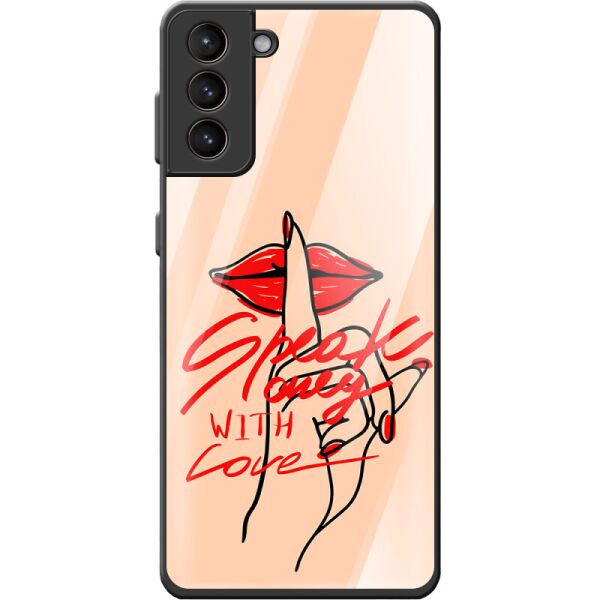 

Защитный чехол Glossy BoxFace Samsung G996 Galaxy S21 Plus Speak Only Whith Love (41718-sk2209)