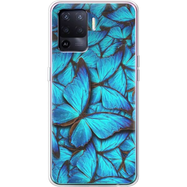 

Силиконовый чехол BoxFace OPPO Reno5 Lite лазурные бабочки (43335-up1550)