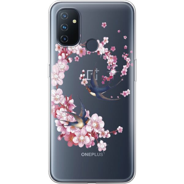 

Силиконовый чехол BoxFace OnePlus Nord N100 Swallows and Bloom (42753-rs4)